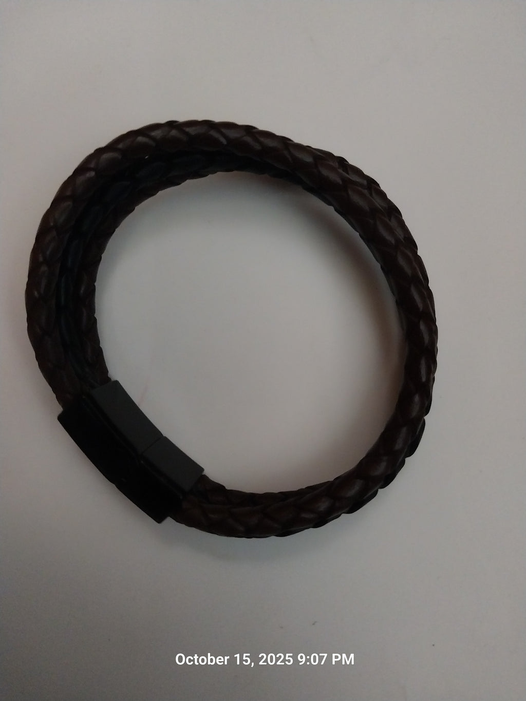 Braided Leather Bolo Cord Unisex Brown And Black