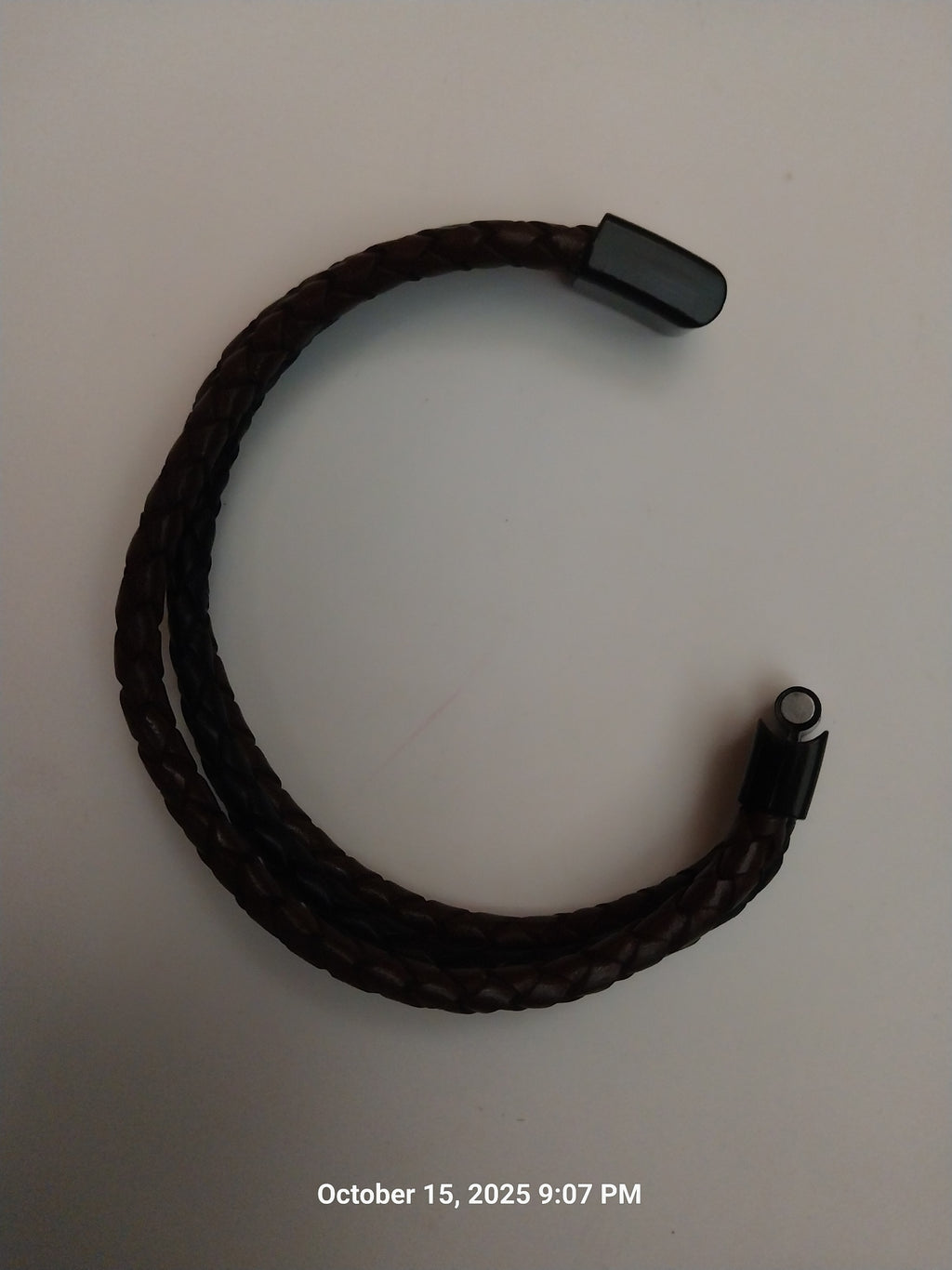 Braided Leather Bolo Cord Unisex Brown And Black