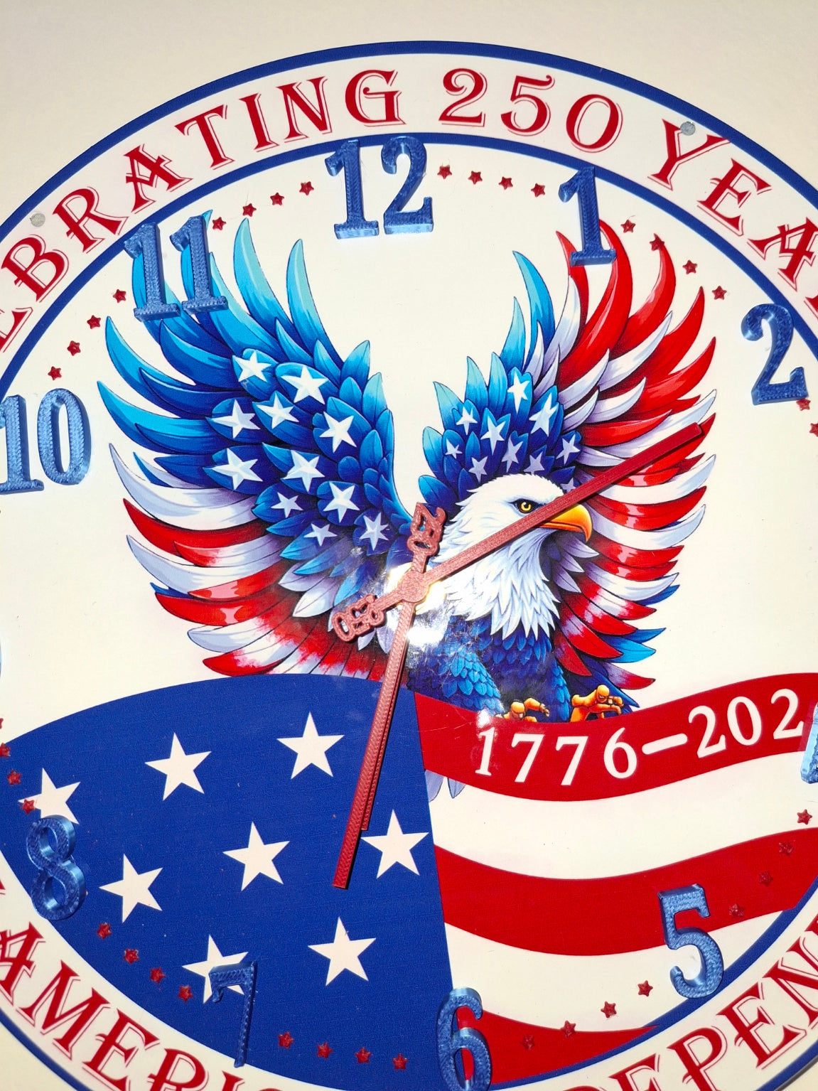 Wall Clock, 250th Anniversary Clock, 12.5" In Diameter