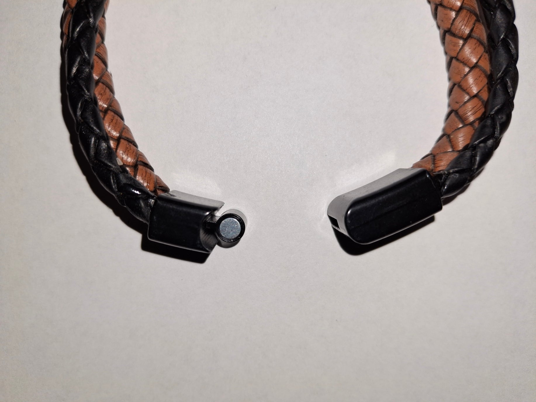 Braided Leather Bolo Cord Unisex Black And Brown
