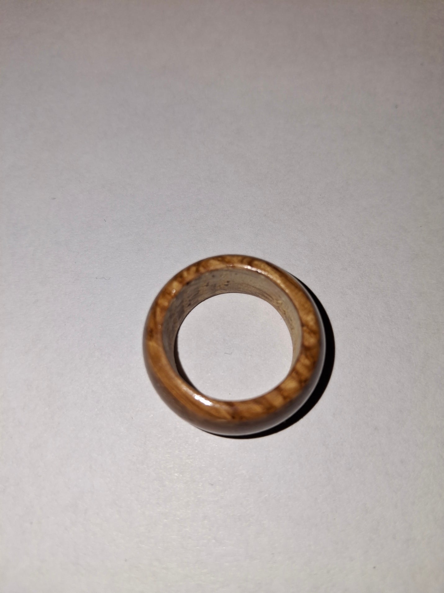 Wooden Ring Made From Whisky Barrel Wood. Size 6.5