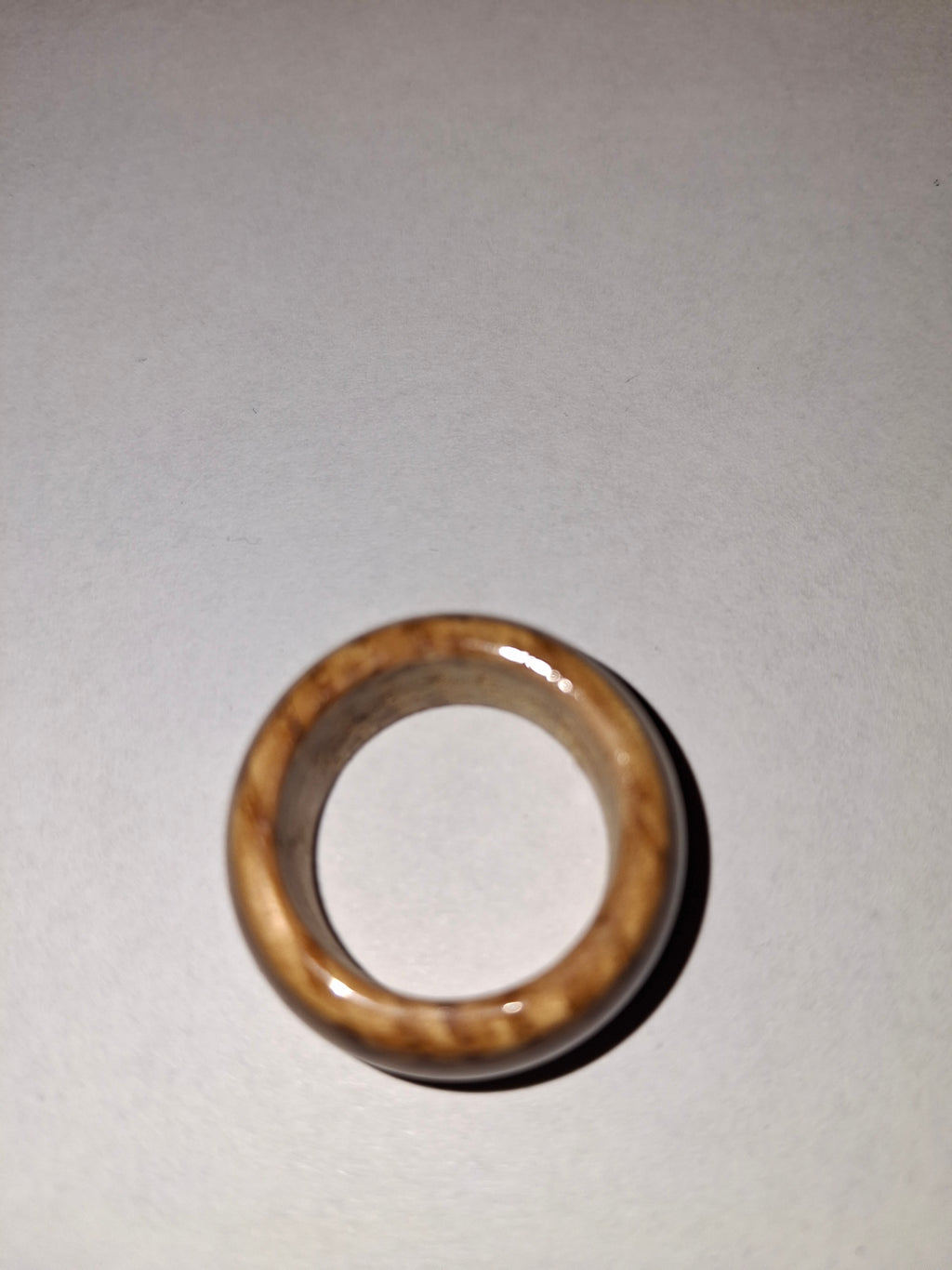 Wooden Ring Made From Whisky Barrel Wood. Size 6.5