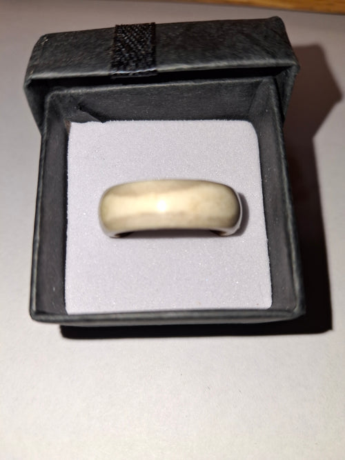 Antler Ring Size 8.750. Made From Deer Antler