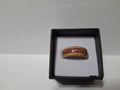 Maple Wood and Rose Glitter. Handmade Ring. Size 6.250