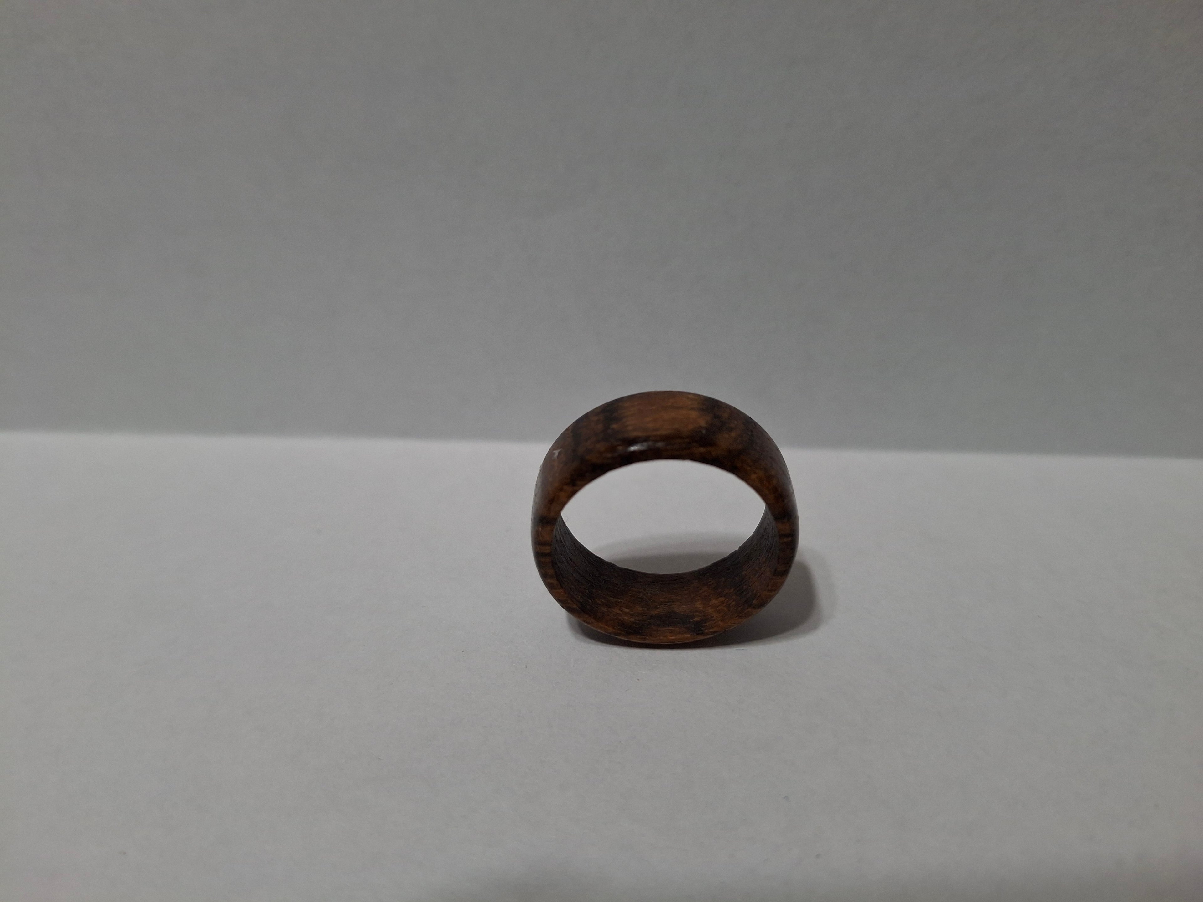 Wenge Wood. Ring Size 7.