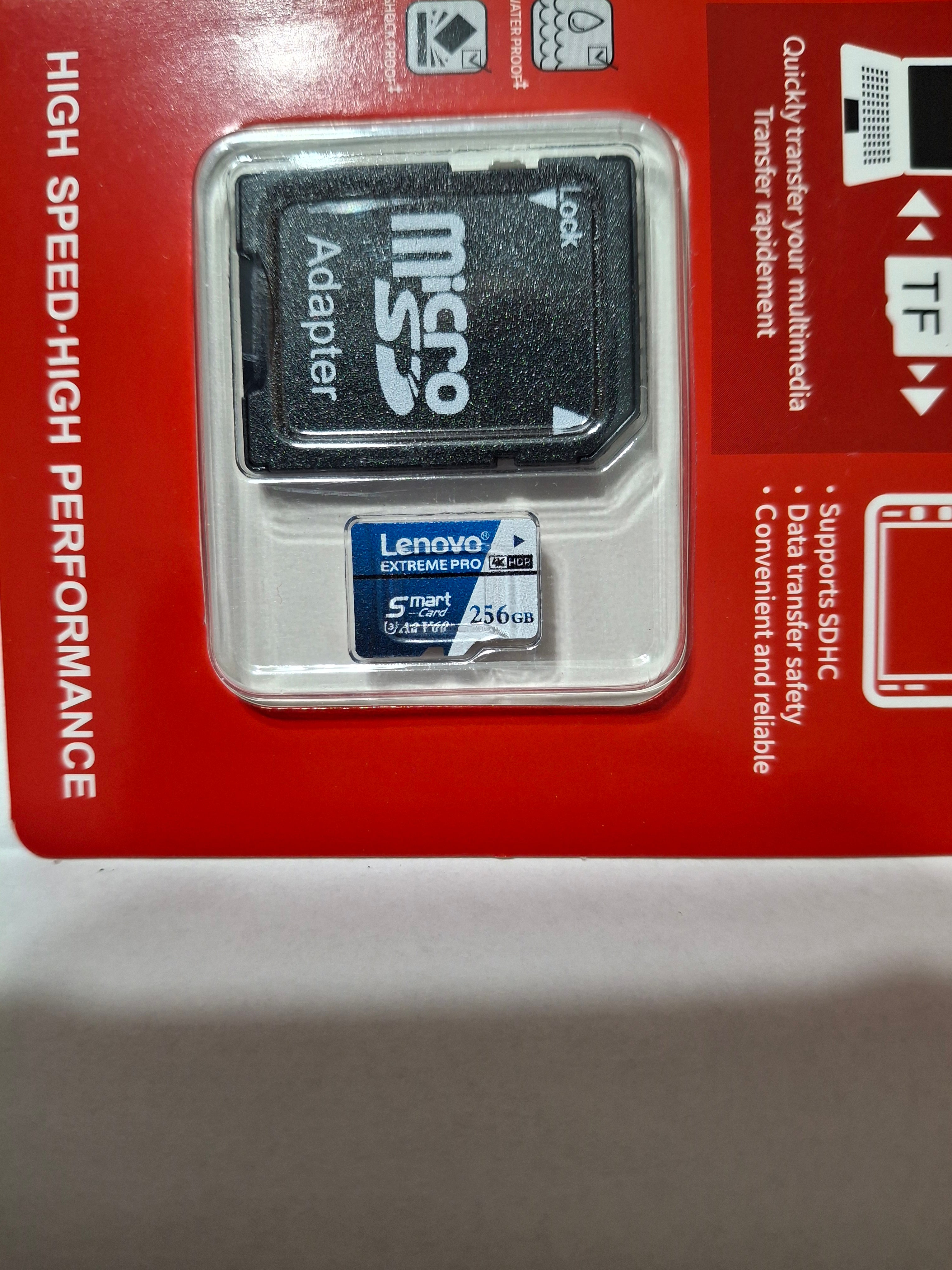 Lenovo 256GB SD card with Adapter
