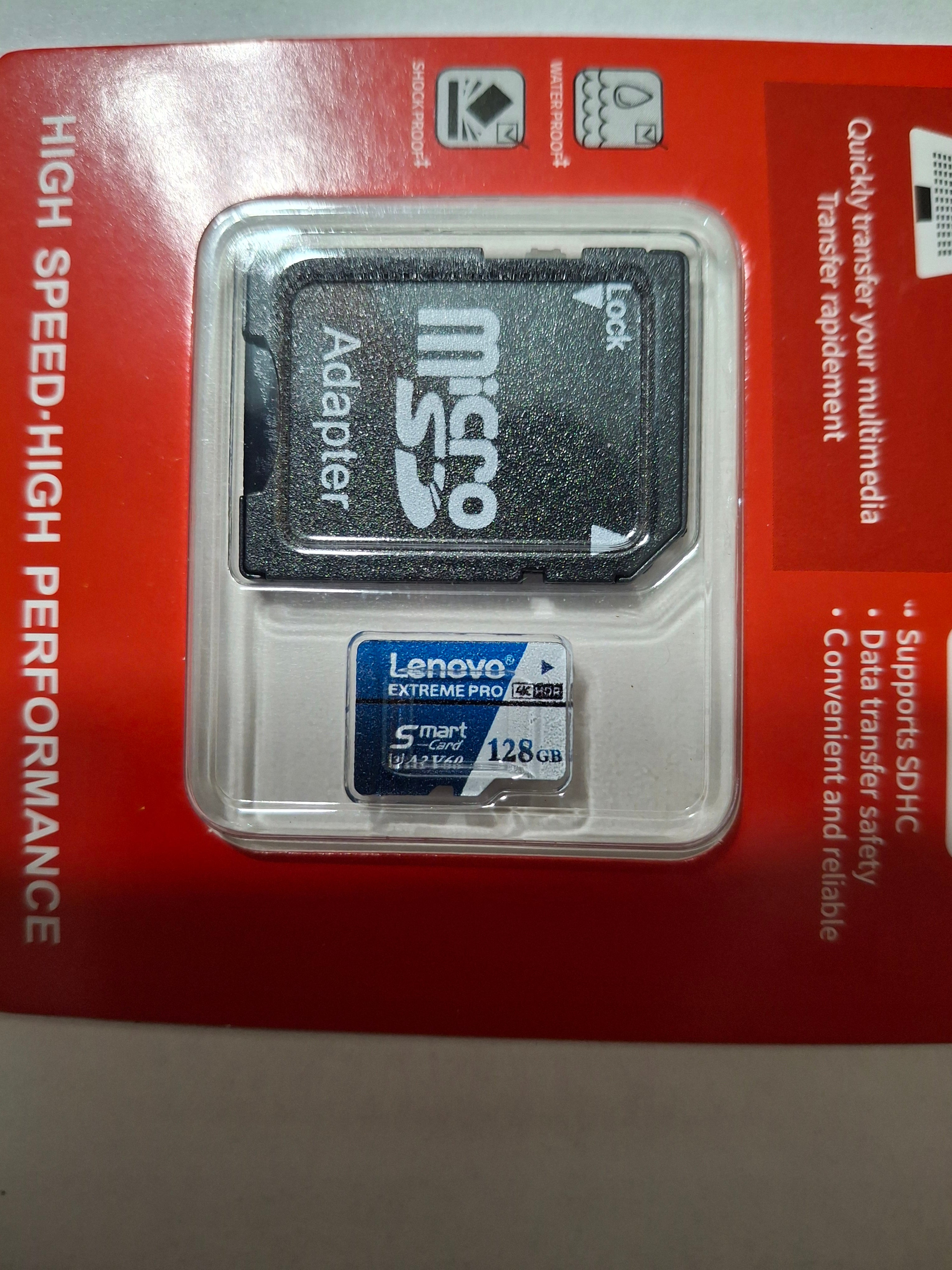 Lenovo 128GB SD card with Adapter